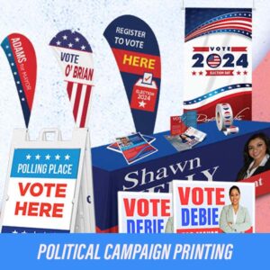 on the mark political campaign printing