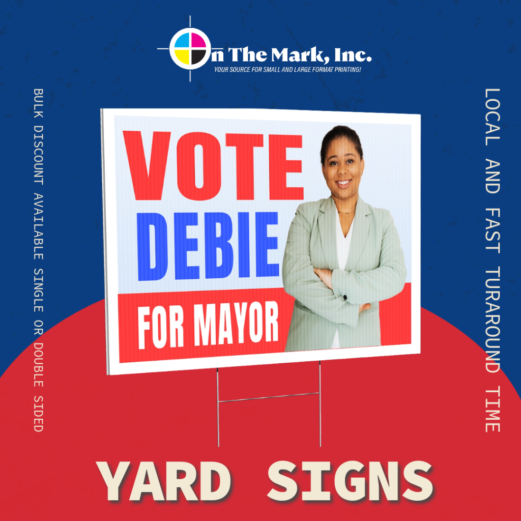 on the mark yard sign vote